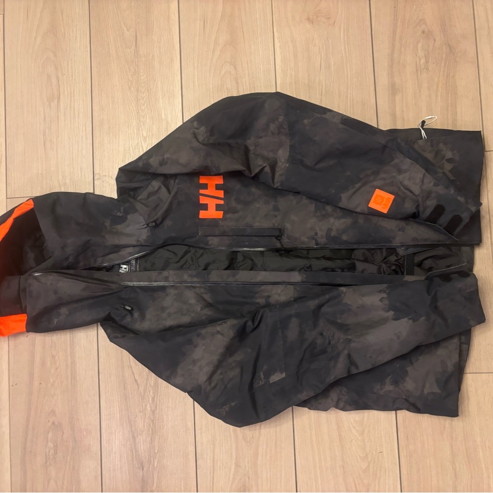 Helly Hansen Black Jacket with Orange Details